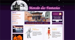 Desktop Screenshot of mansaodasfantasias.com.br